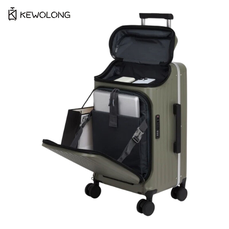Spinner Wheel Rolling Suitcase 20 Inch - 20 inch handbagage met vooropening, Japanse
