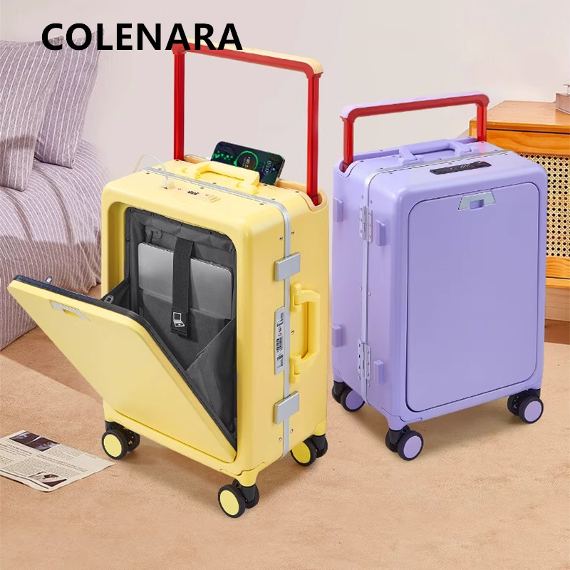 COLENARA Rolbagage met voorope - Front Opening Laptop Luggage 24 Inch recensie en prijs