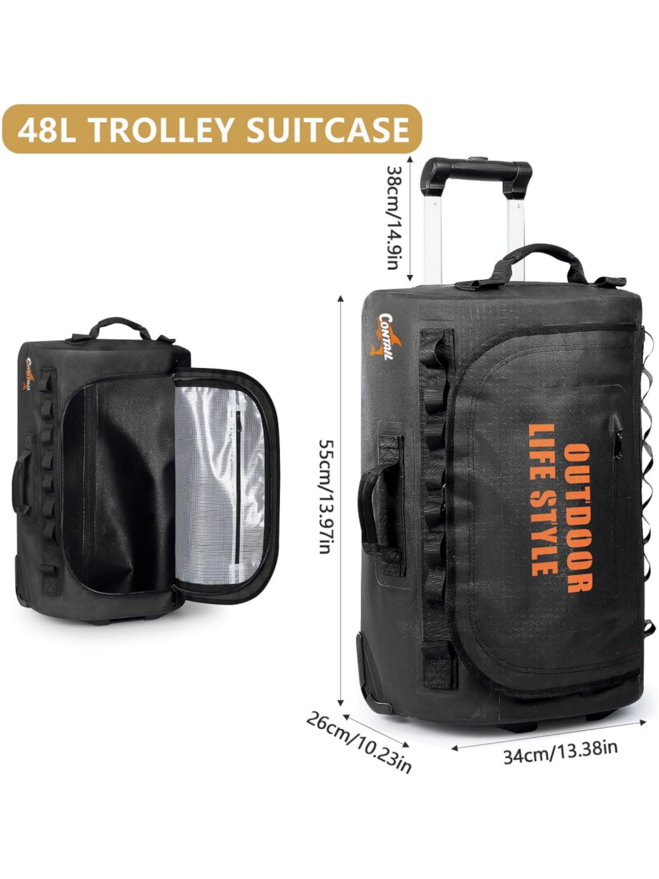 48/95 Rally duiktas op wielen, - Foldable Rolling Luggage Bag recensie en prijs